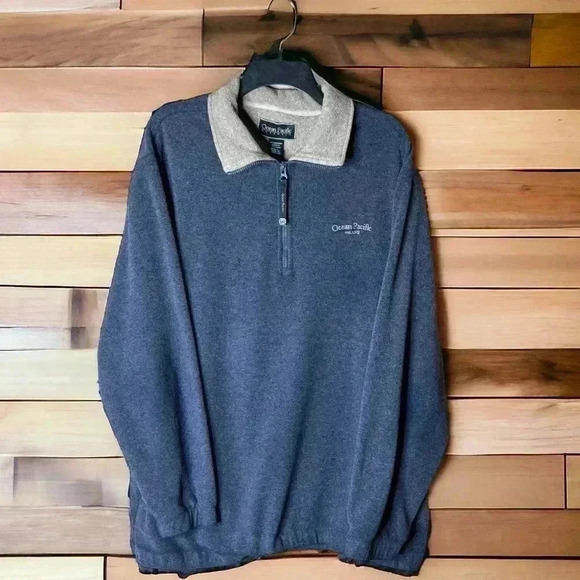 OP Gray and Cream Men's Sweatshirt - Picture 1 of 4